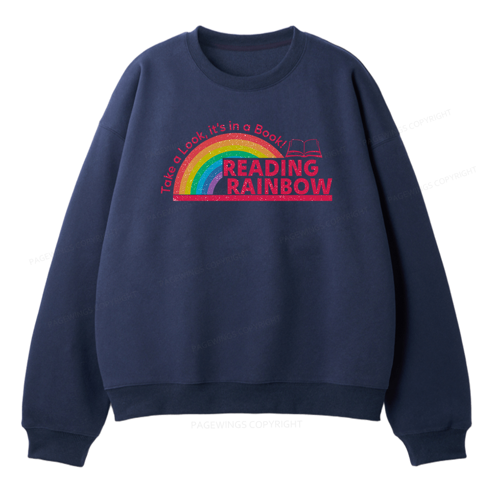 Pagewings Reading Rainbow Unisex Fleece Sweatshirt Set 