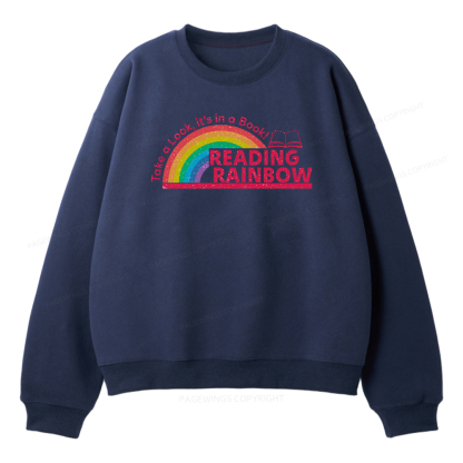 Pagewings Reading Rainbow Unisex Fleece Sweatshirt Set 