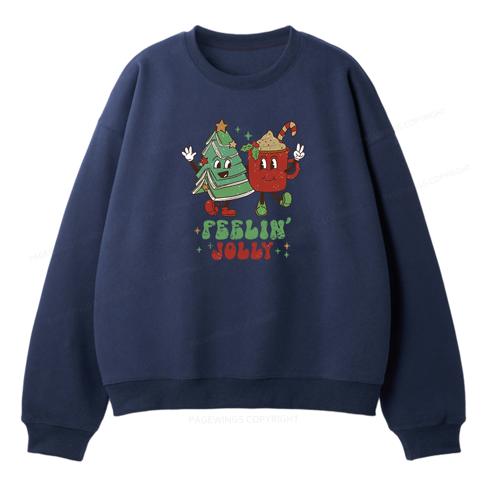 Pagewings Feeling Jolly Unisex Fleece Sweatshirt Set 