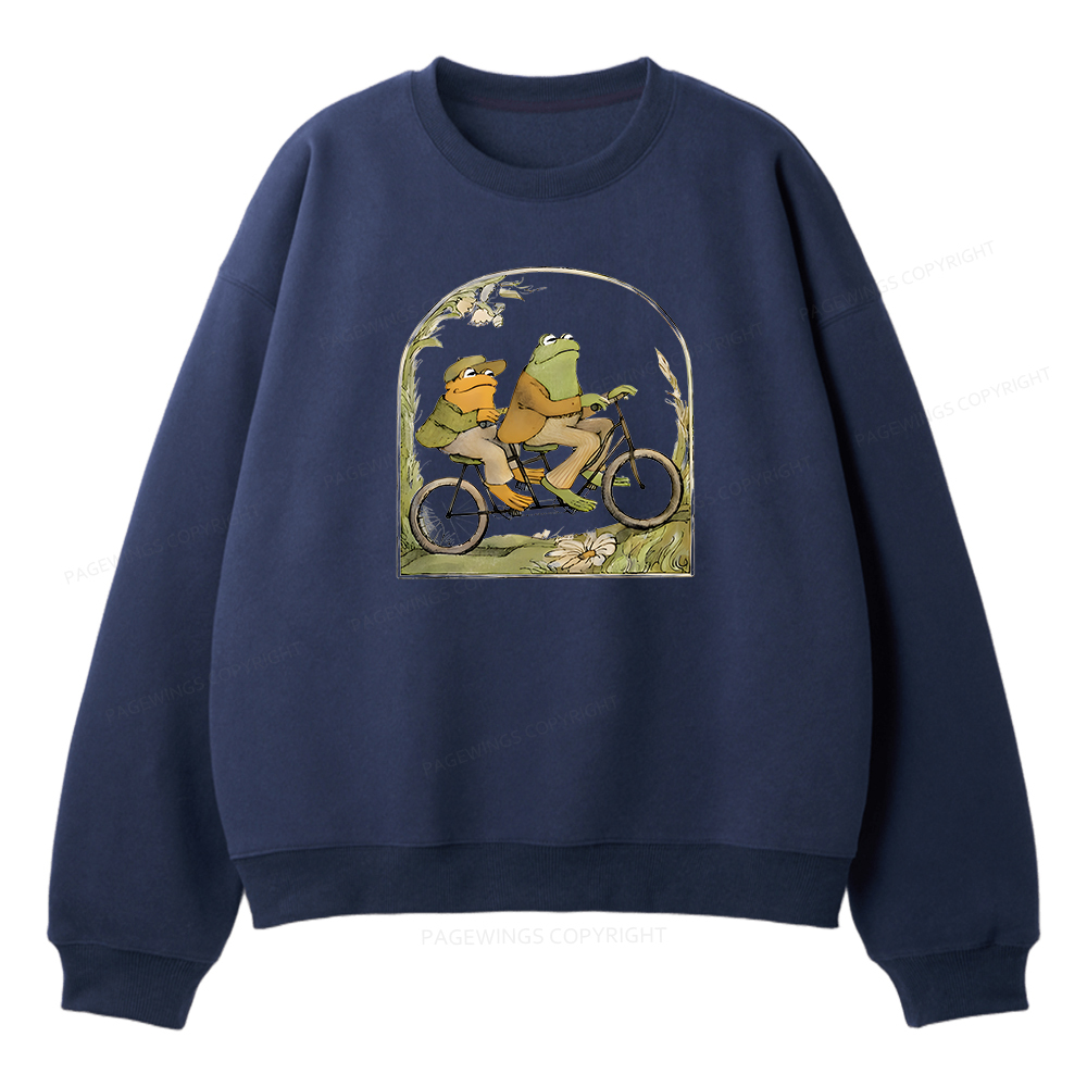 Pagewings Frog And Toad Book Vintage Unisex Fleece Sweatshirt Set 