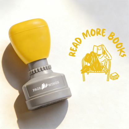Pagewings Read More Books Stamp