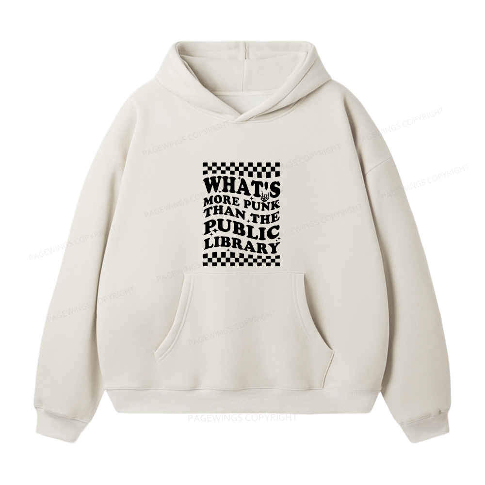 Pagewings Punk The Public Library Unisex Fleece Hoodie Set