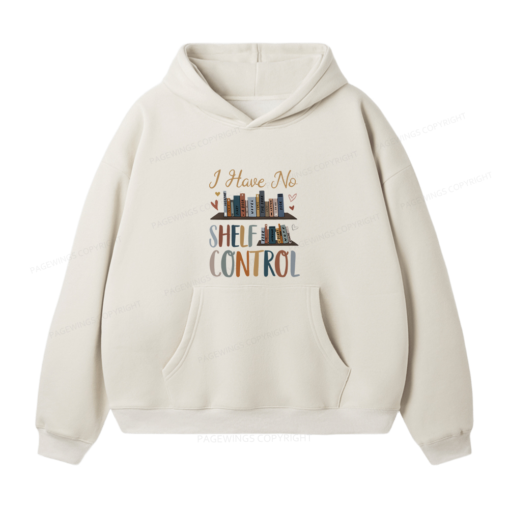 Pagewings I Have No Shelf Control Unisex Fleece Hoodie Set
