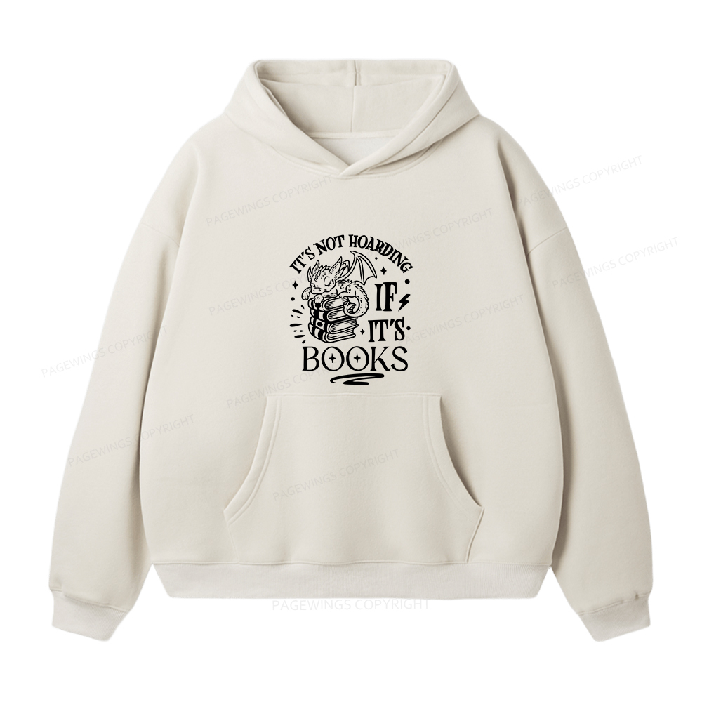 Pagewings It's Not Hoarding If It's Books Unisex Fleece Hoodie Set