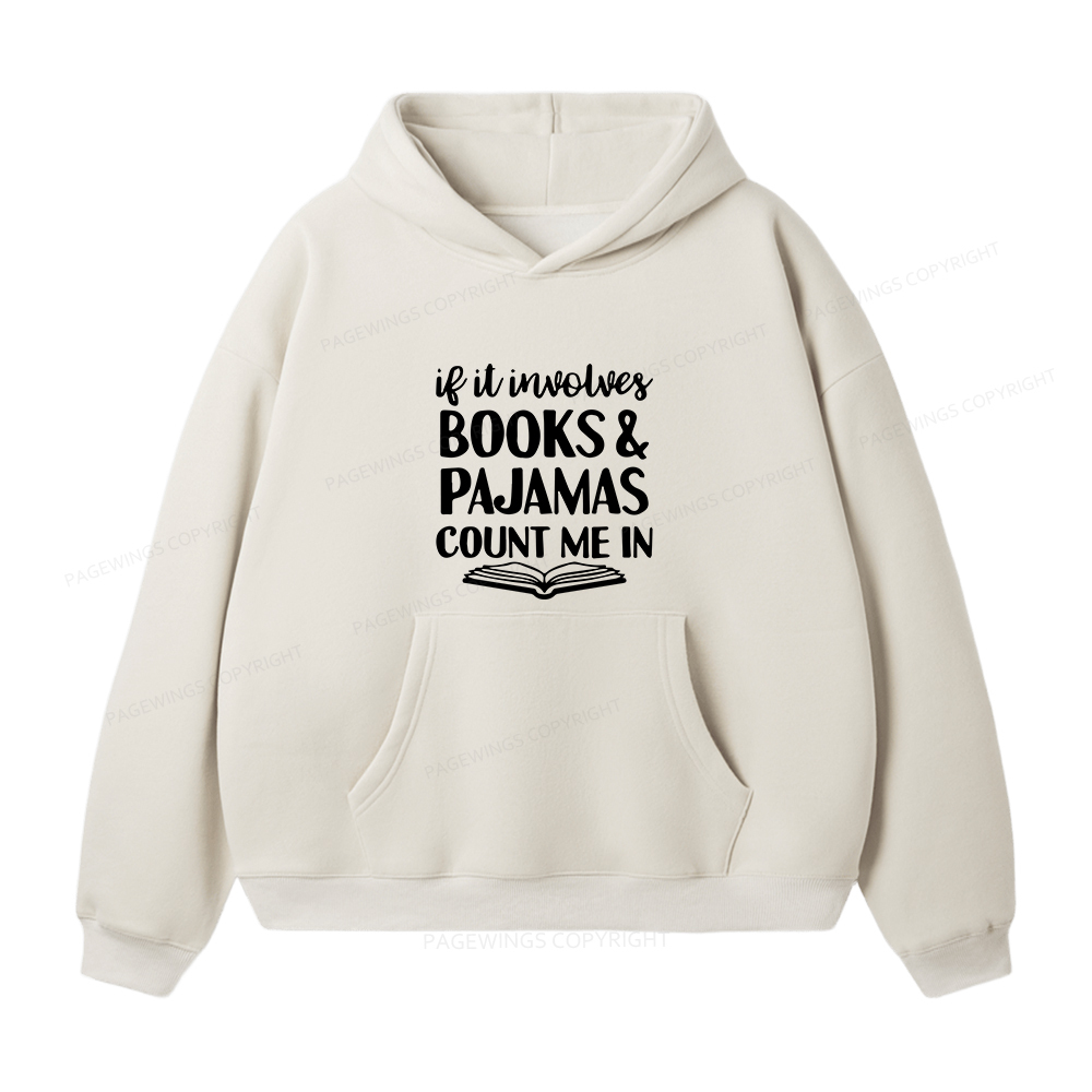 Pagewings Books And Pajamas Unisex Fleece Hoodie Set