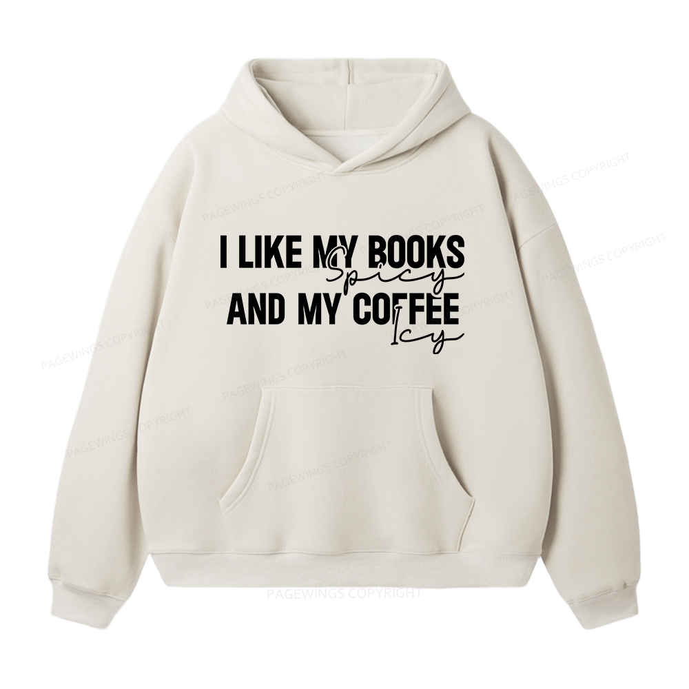 Pagewings I Like My Books And My Coffee Unisex Fleece Hoodie Set
