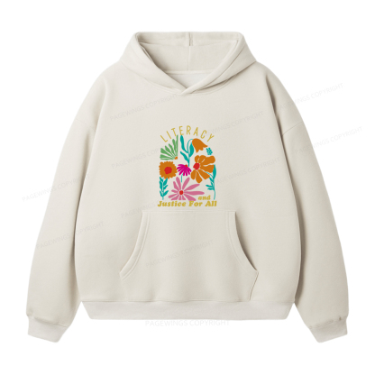 Pagewings Literacy And Justice Unisex Fleece Hoodie Set