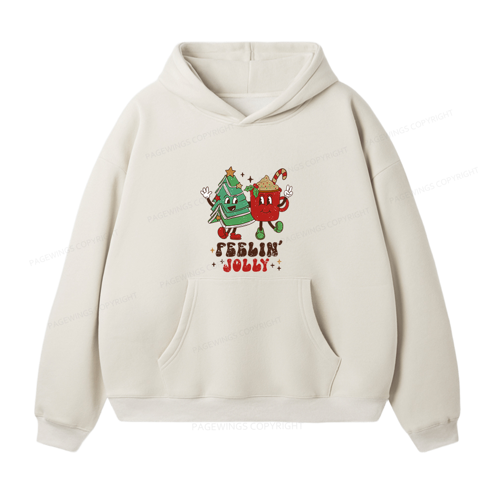 Pagewings Feeling Jolly Unisex Fleece Hoodie Set