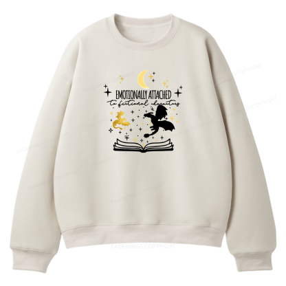 Pagewings Fourth Wing Dragon Unisex Fleece Sweatshirt Set 