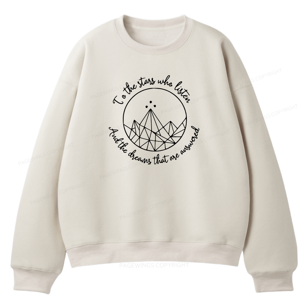Pagewings To The Stars Who Listen Unisex Fleece Sweatshirt Set 
