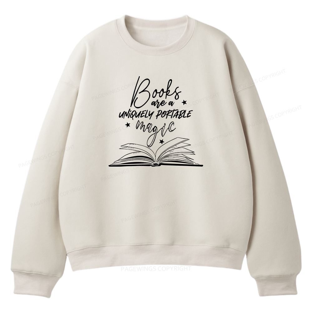 Pagewings Books Are A Uniquely Portable Magic Unisex Fleece Sweatshirt Set 
