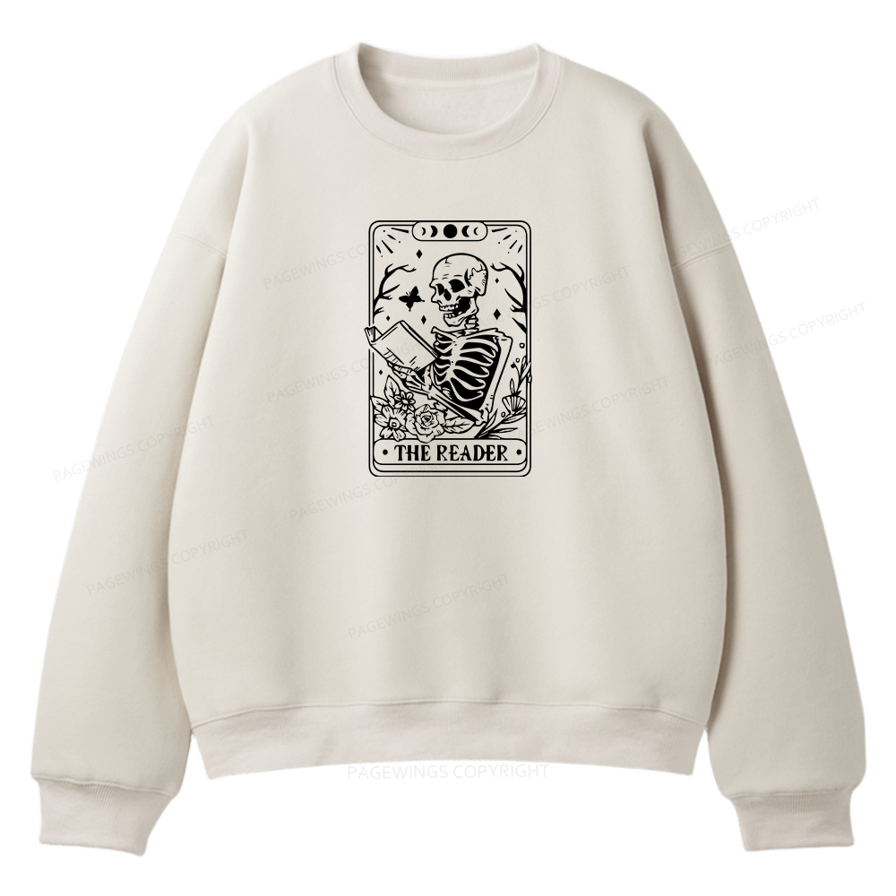 Pagewings Halloween The Reader Tarot Card Unisex Fleece Sweatshirt Set 