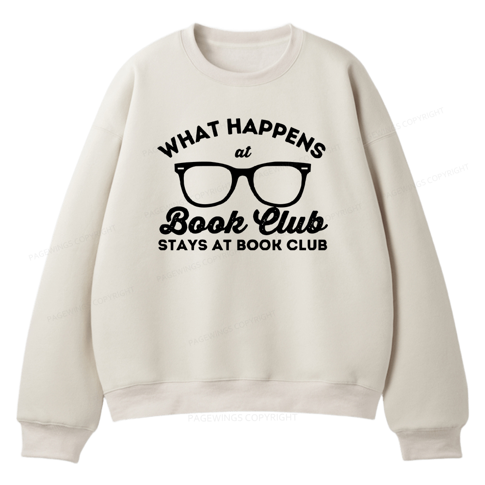 Pagewings What Happens At Book Club Unisex Fleece Sweatshirt Set 