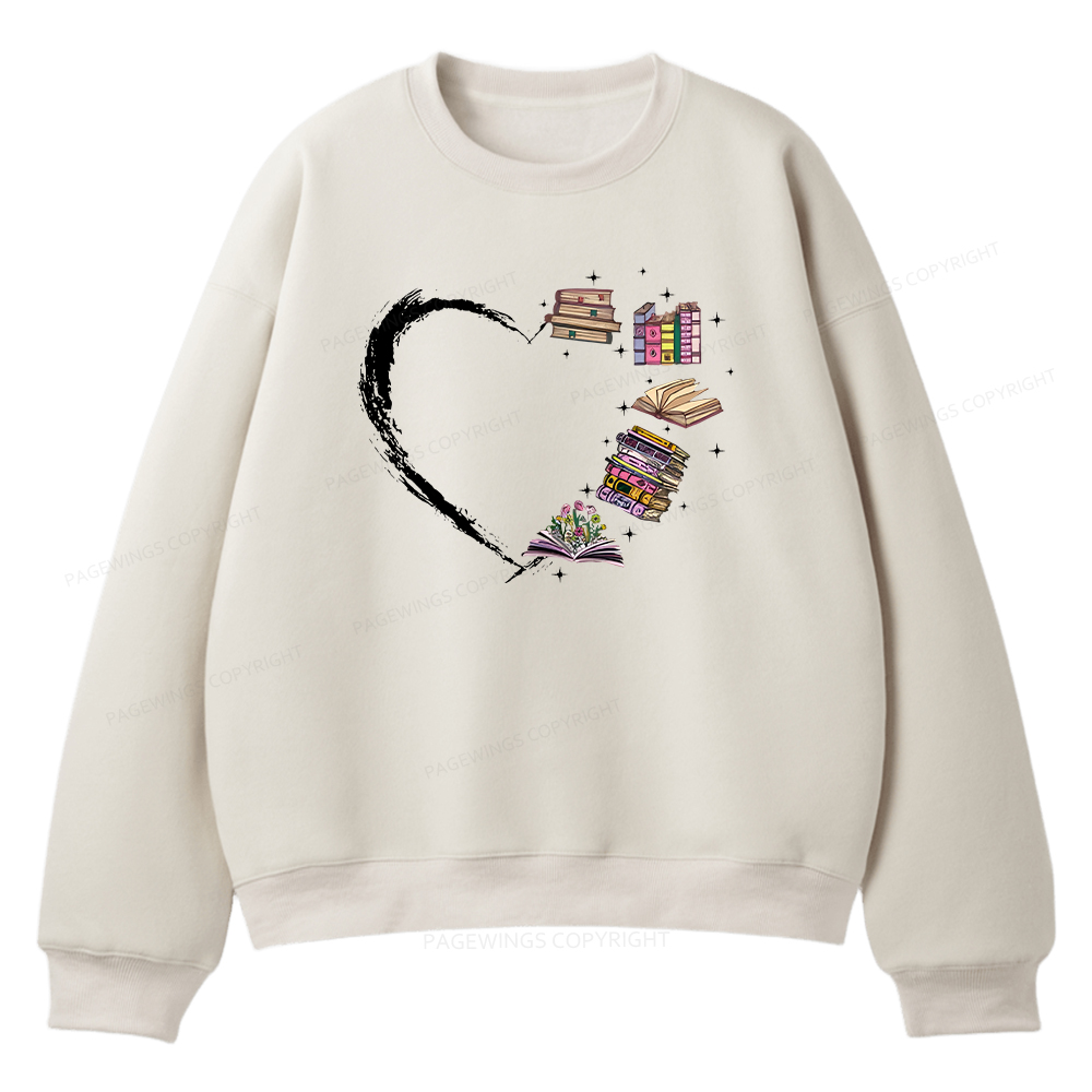 Pagewings Book Lover Unisex Fleece Sweatshirt Set 