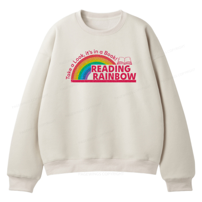 Pagewings Reading Rainbow Unisex Fleece Sweatshirt Set 