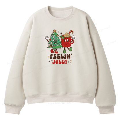 Pagewings Feeling Jolly Unisex Fleece Sweatshirt Set 