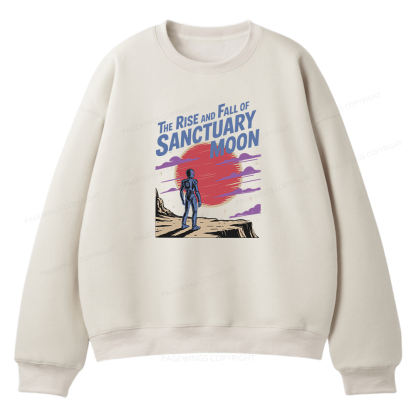 Pagewings The Rise And Fall Of Sanctuary Moon Unisex Fleece Sweatshirt Set 