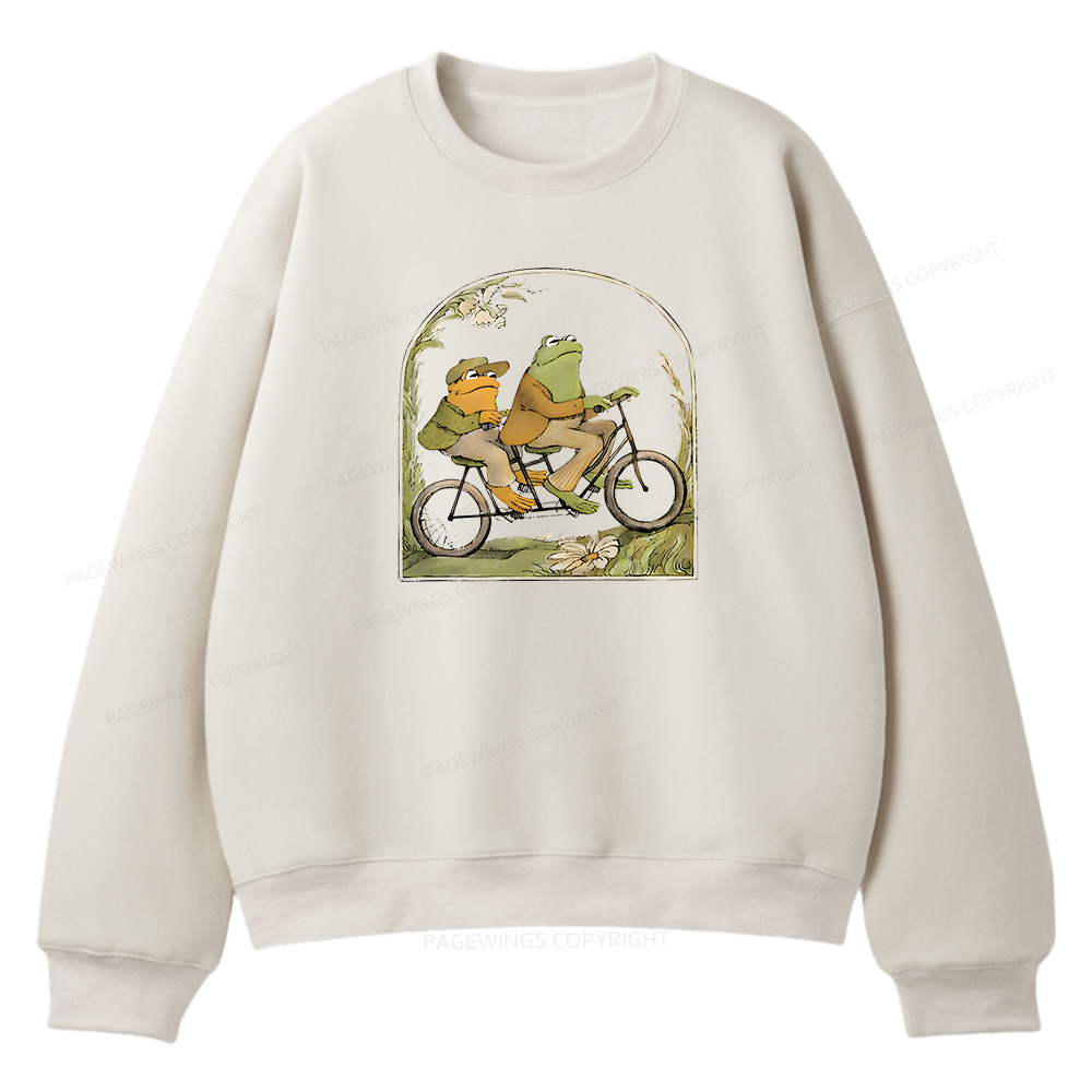 Pagewings Frog And Toad Book Vintage Unisex Fleece Sweatshirt Set 