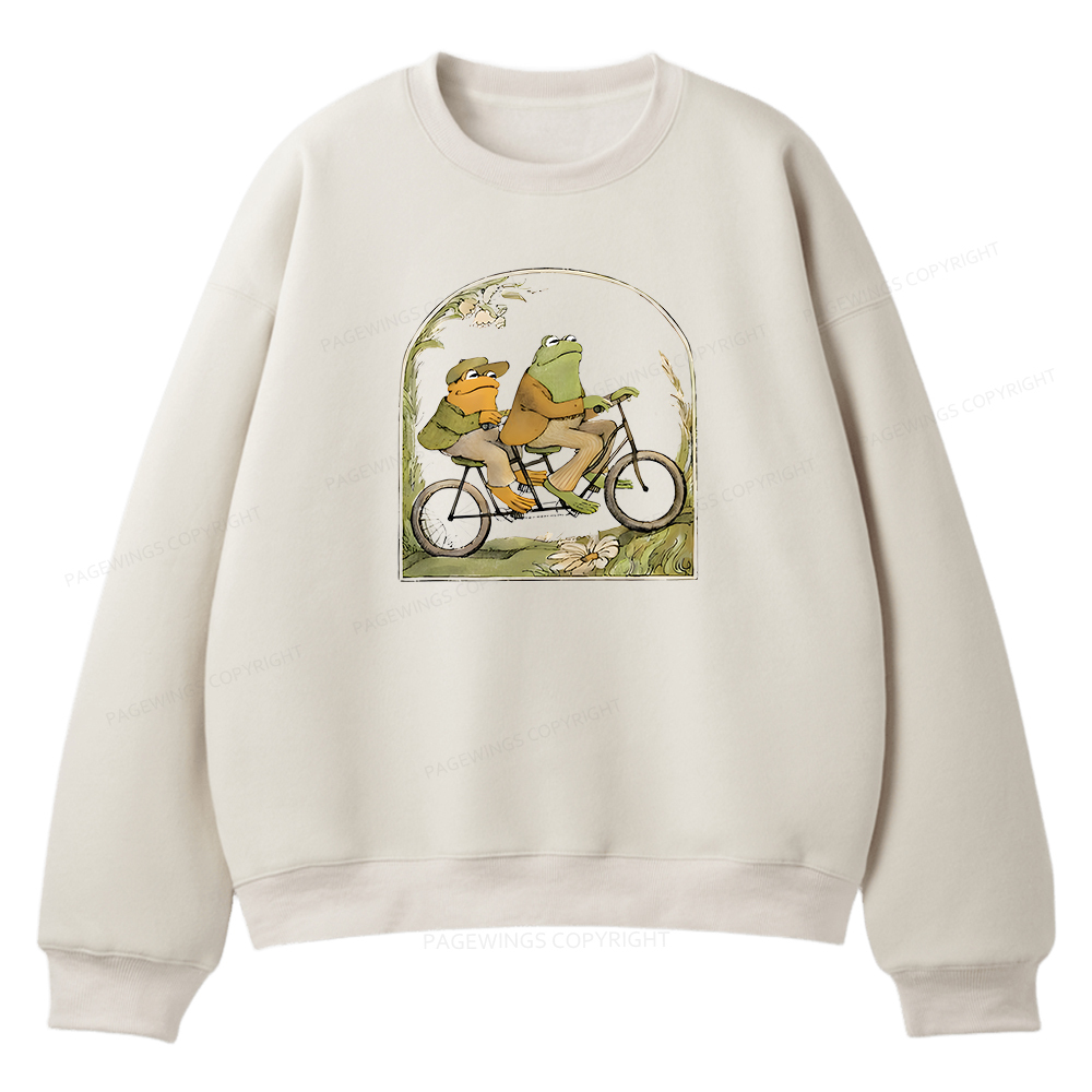 Pagewings Frog And Toad Book Vintage Unisex Fleece Sweatshirt Set 