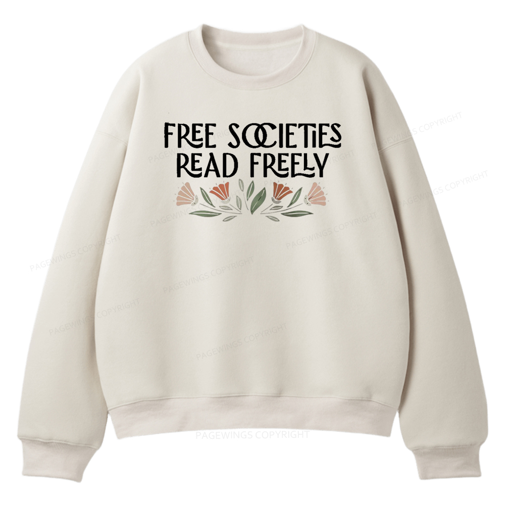 Pagewings Read Freely Unisex Fleece Sweatshirt Set 