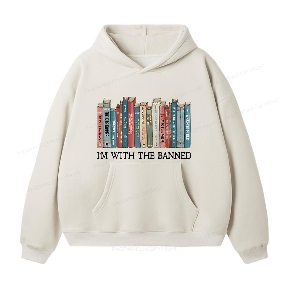 Pagewings I'm With The Banned Unisex Fleece Hoodie Set
