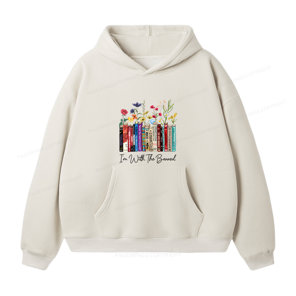 Pagewings I'm With The Banned Flowers Unisex Fleece Hoodie Set