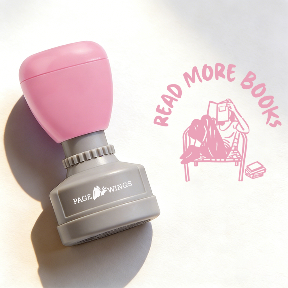 Pagewings Read More Books Stamp
