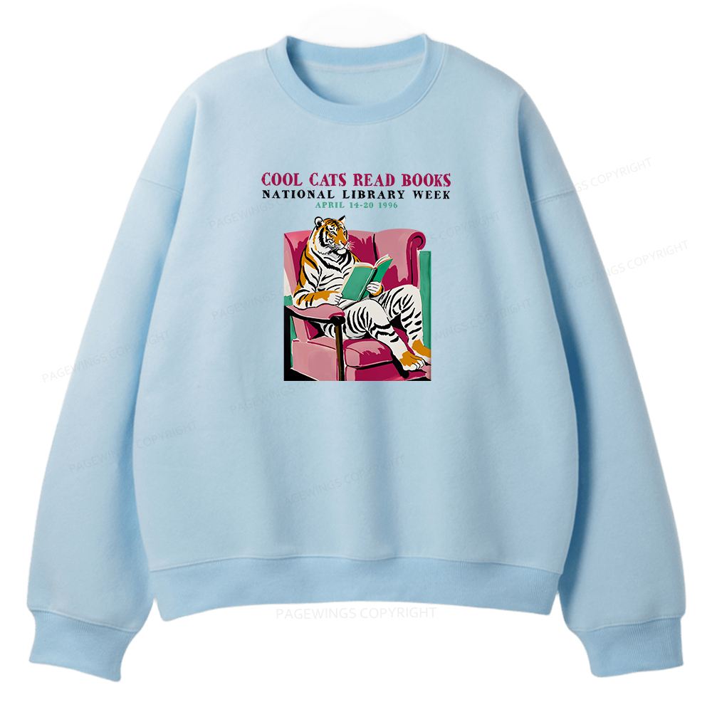 Pagewings Library Week Poster 1996 Unisex Fleece Sweatshirt Set 