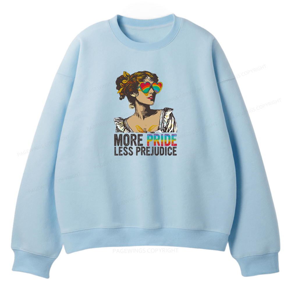 Pagewings More Pride Less Prejudice Unisex Fleece Sweatshirt Set 