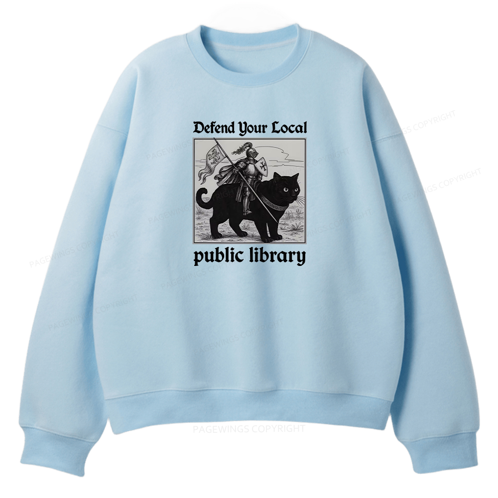 Pagewings Defend Your Local public library Unisex Fleece Sweatshirt Set 