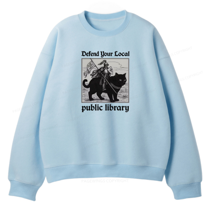 Pagewings Defend Your Local public library Unisex Fleece Sweatshirt Set 