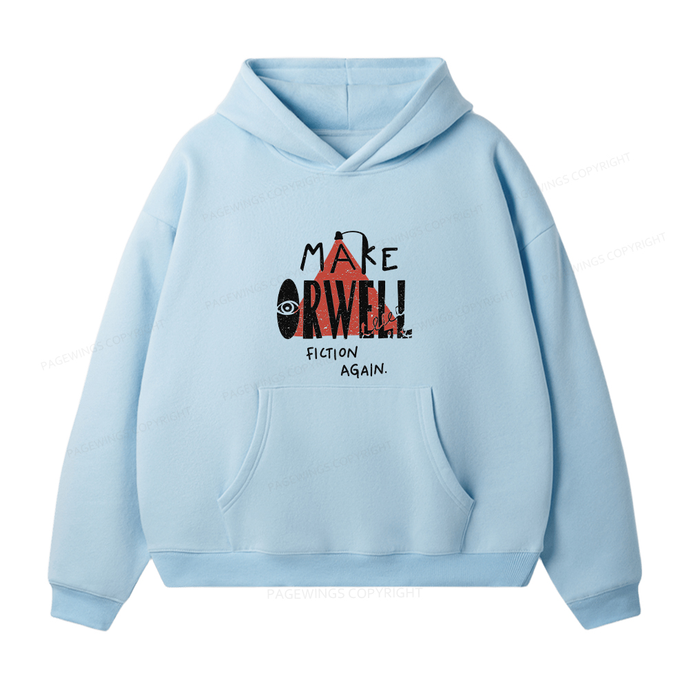 Pagewings Make Orwell Fiction Again Unisex Fleece Hoodie Set