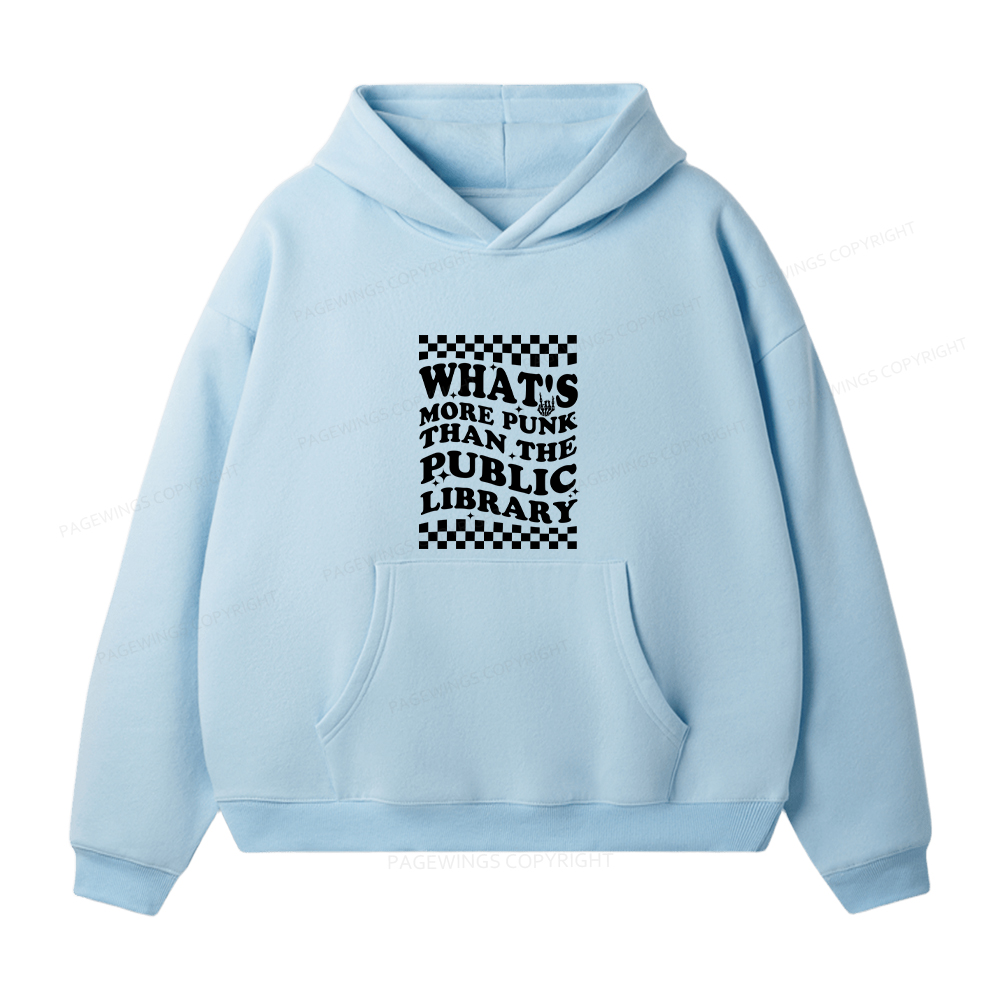 Pagewings Punk The Public Library Unisex Fleece Hoodie Set