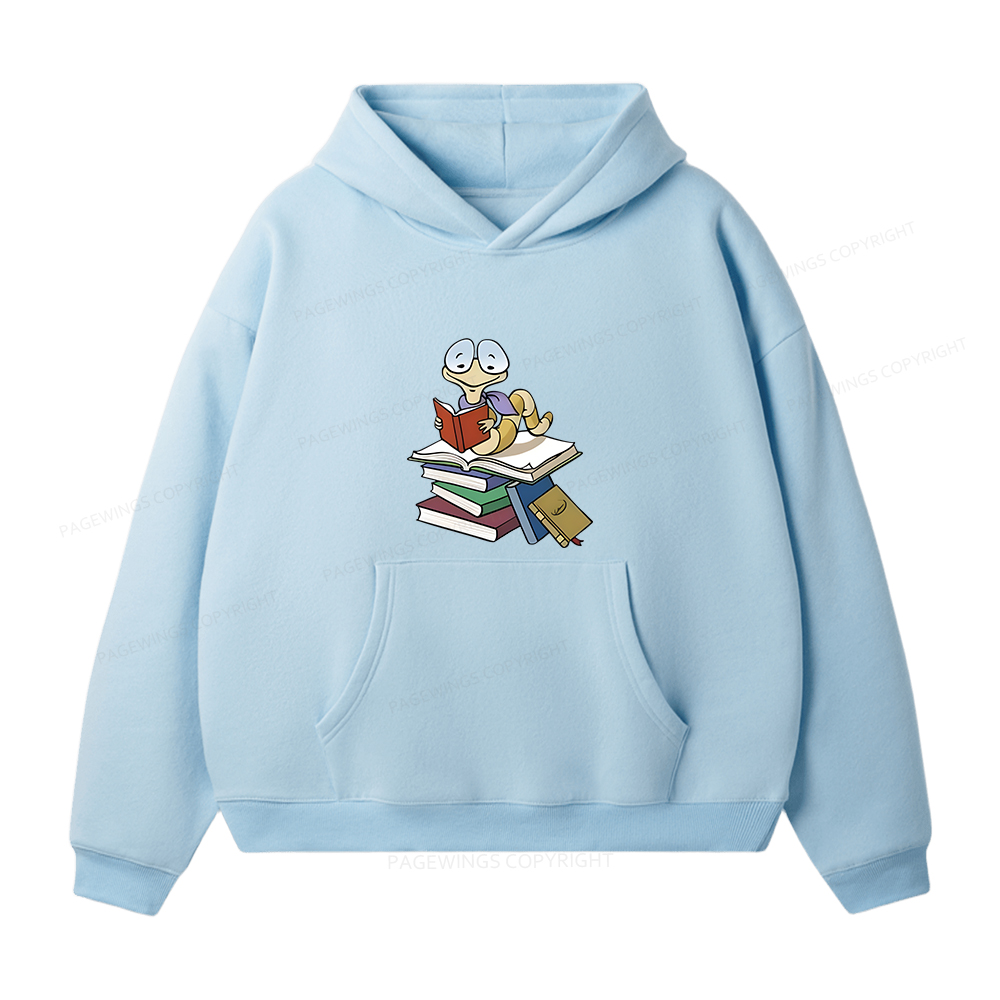 Pagewings Reading Snail and Book Unisex Fleece Hoodie Set