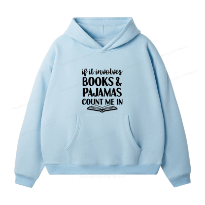 Pagewings Books And Pajamas Unisex Fleece Hoodie Set