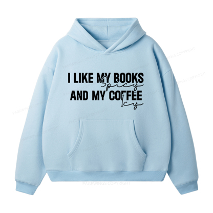 Pagewings I Like My Books And My Coffee Unisex Fleece Hoodie Set