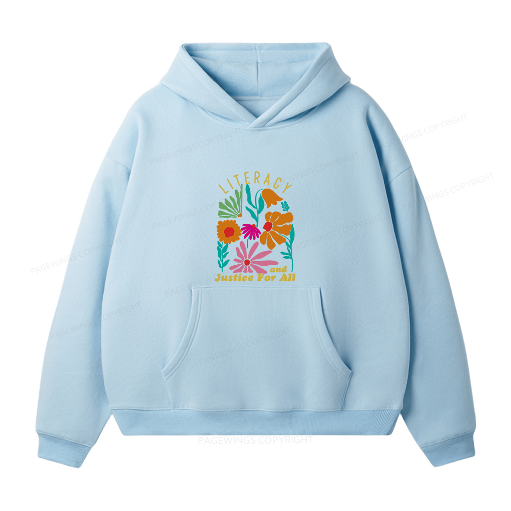 Pagewings Literacy And Justice Unisex Fleece Hoodie Set