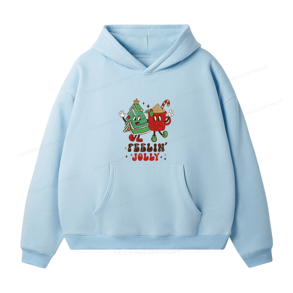 Pagewings Feeling Jolly Unisex Fleece Hoodie Set