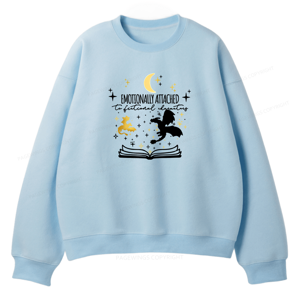 Pagewings Fourth Wing Dragon Unisex Fleece Sweatshirt Set 
