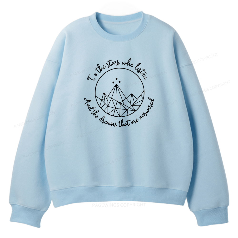 Pagewings To The Stars Who Listen Unisex Fleece Sweatshirt Set 