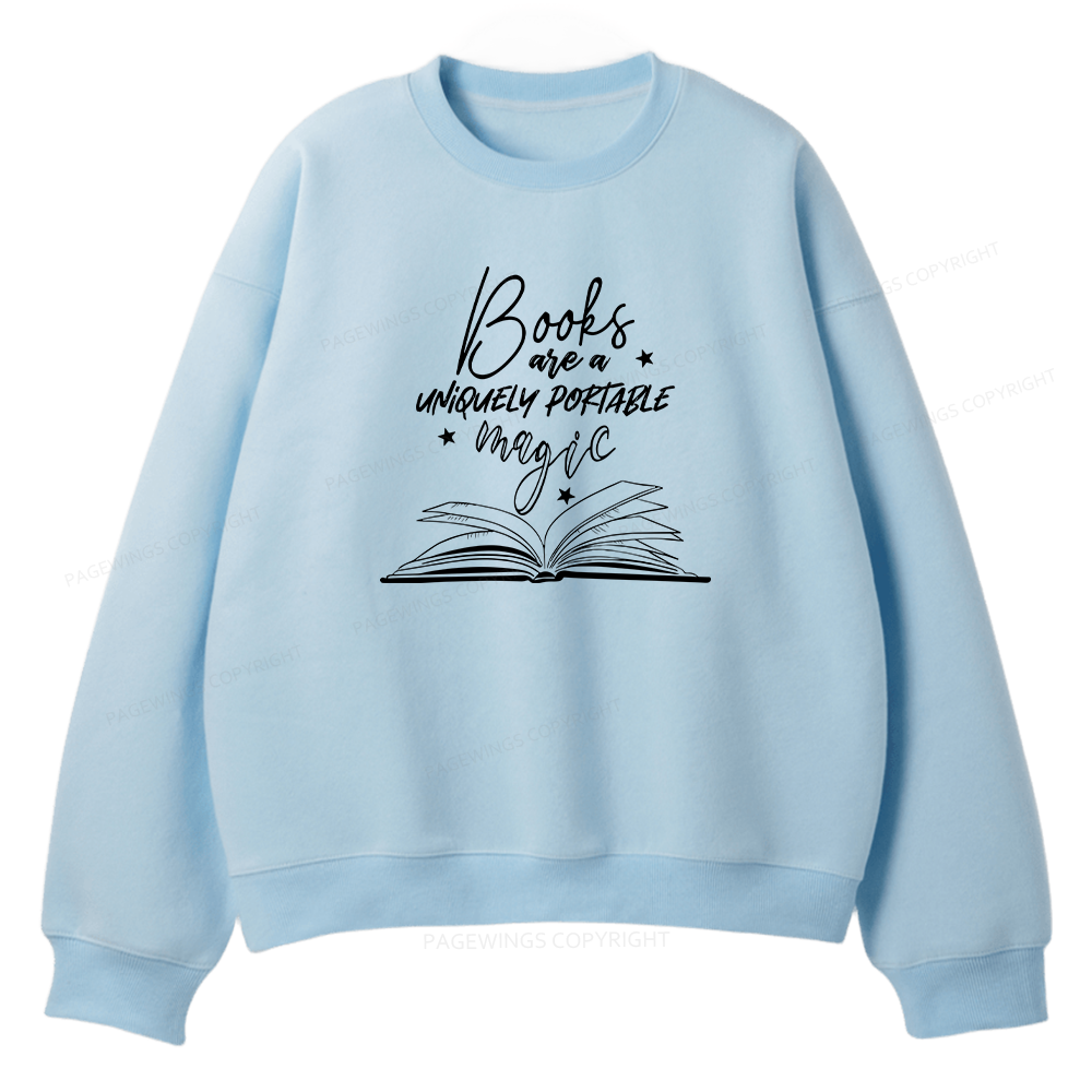 Pagewings Books Are A Uniquely Portable Magic Unisex Fleece Sweatshirt Set 