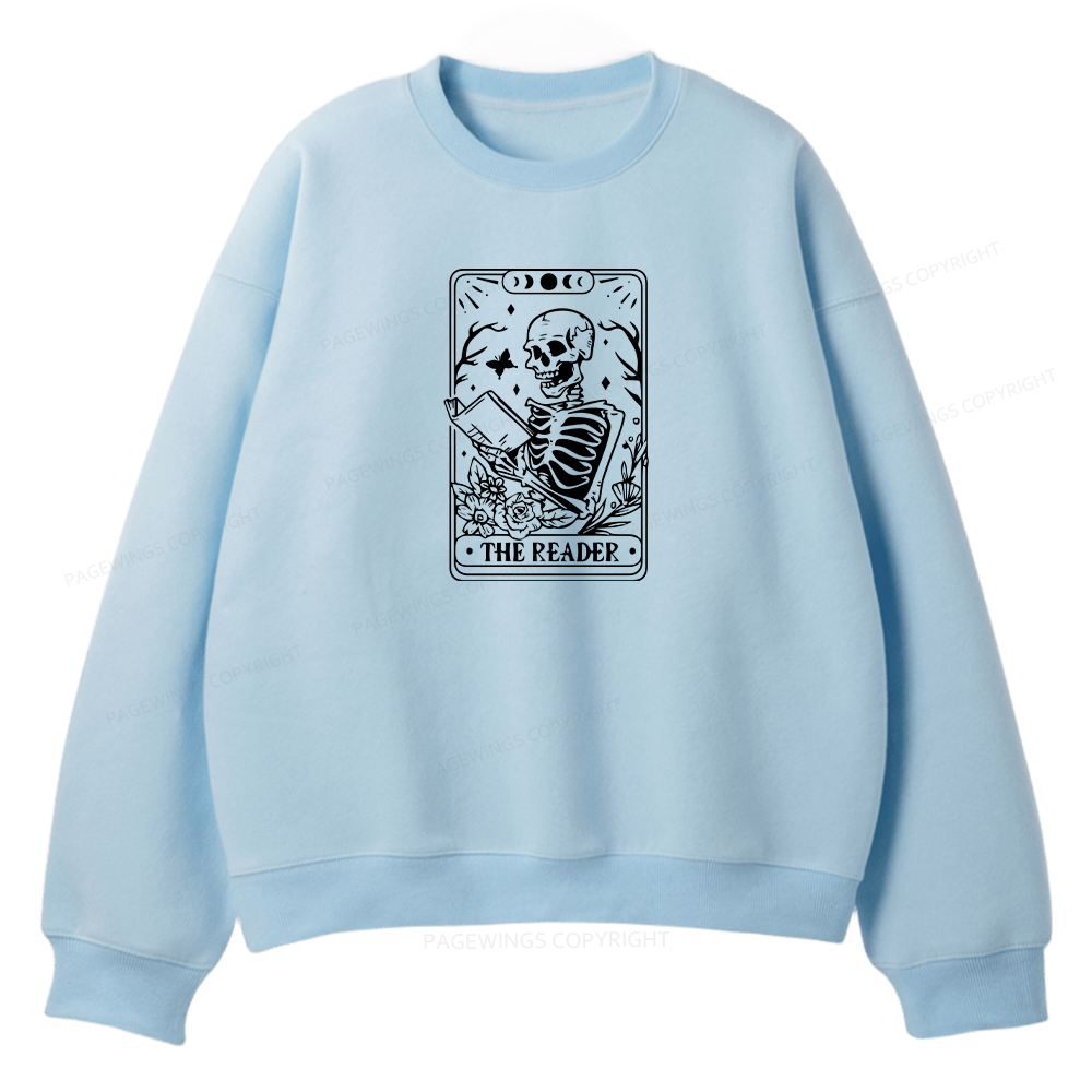 Pagewings Halloween The Reader Tarot Card Unisex Fleece Sweatshirt Set 