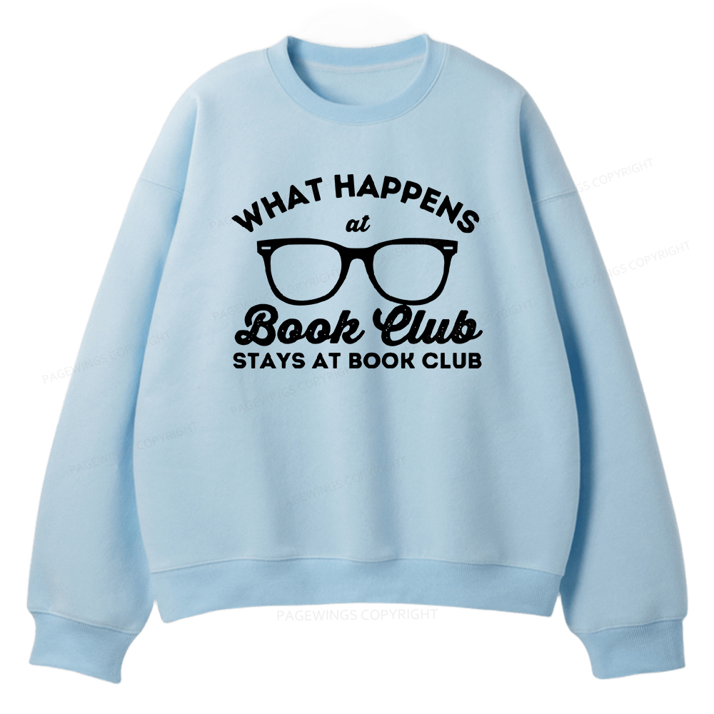 Pagewings What Happens At Book Club Unisex Fleece Sweatshirt Set 