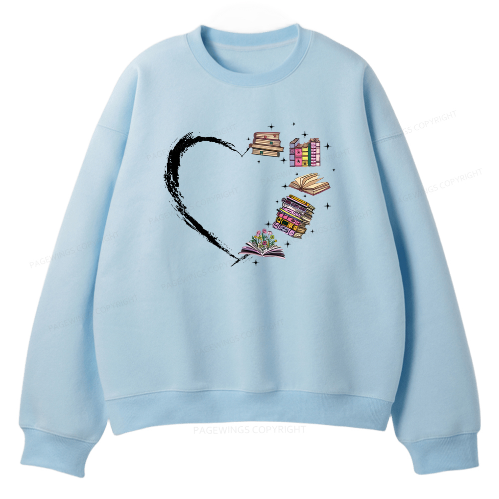 Pagewings Book Lover Unisex Fleece Sweatshirt Set 