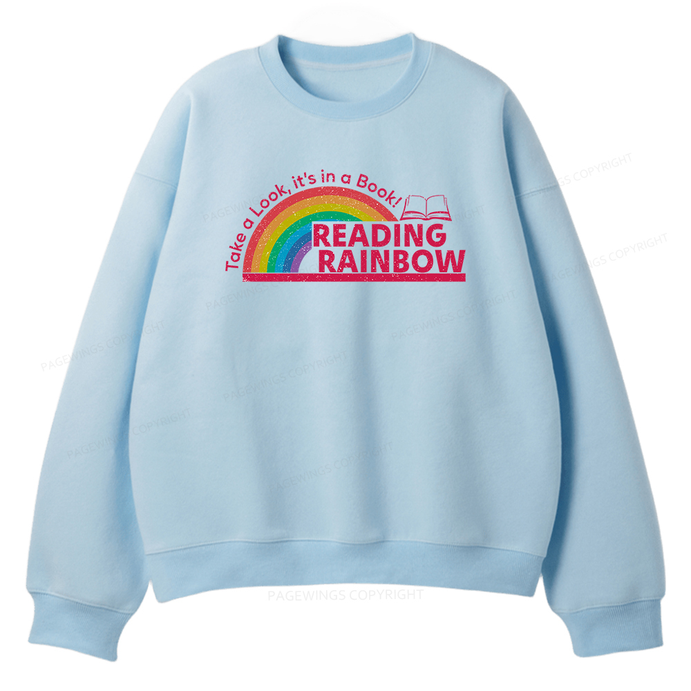 Pagewings Reading Rainbow Unisex Fleece Sweatshirt Set 