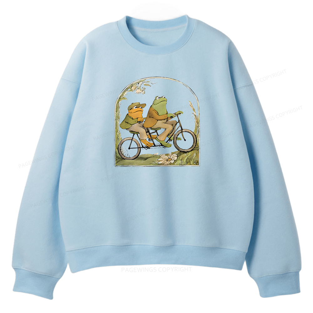 Pagewings Frog And Toad Book Vintage Unisex Fleece Sweatshirt Set 