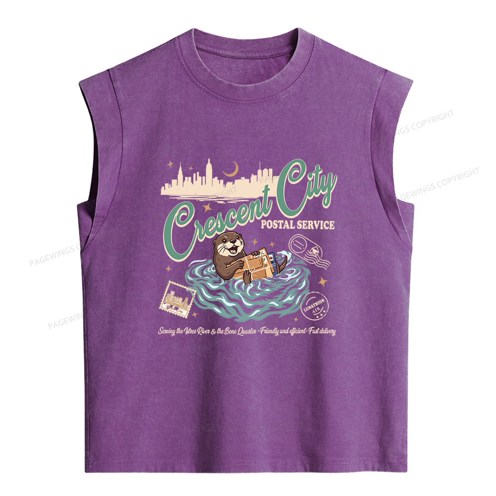 Pagewings Fantasy Book Lover Women's Washed Tank Top