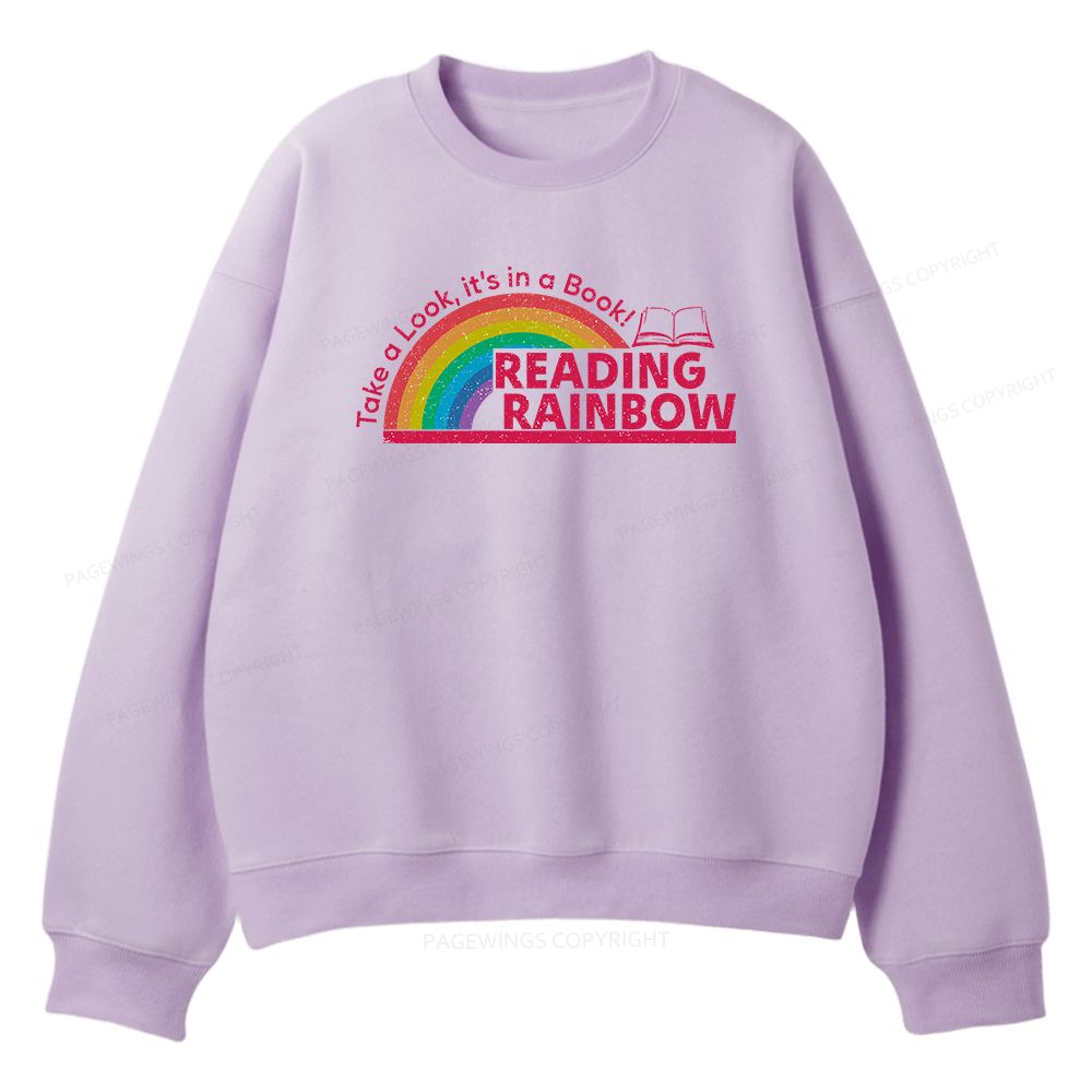 Pagewings Reading Rainbow Unisex Fleece Sweatshirt Set 