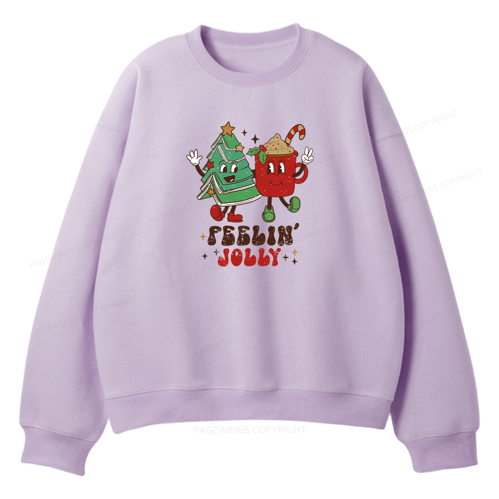 Pagewings Feeling Jolly Unisex Fleece Sweatshirt Set 
