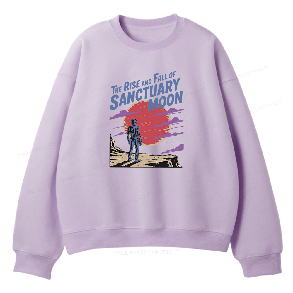 Pagewings The Rise And Fall Of Sanctuary Moon Unisex Fleece Sweatshirt Set 